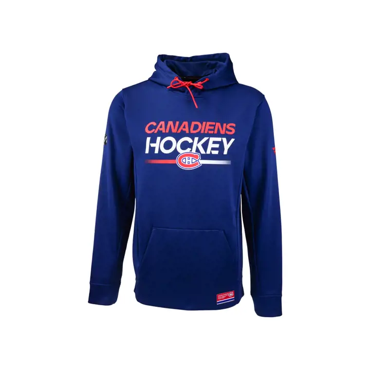 Sweat à capuche Perf RINK NHL des Canadiens de Montréal II MARINE