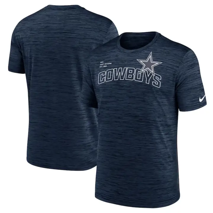 T-shirt Dallas Cowboys NFL Velocity Team Name Arch 23 MARINE