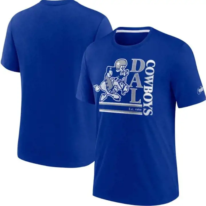 T-shirt Dallas Cowboys NFL en tissu tri-mélange avec logo Playback 23 RBL