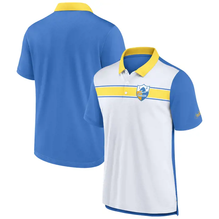 Polo Los Angeles Chargers NFL Rewind Logo 23 BLEU
