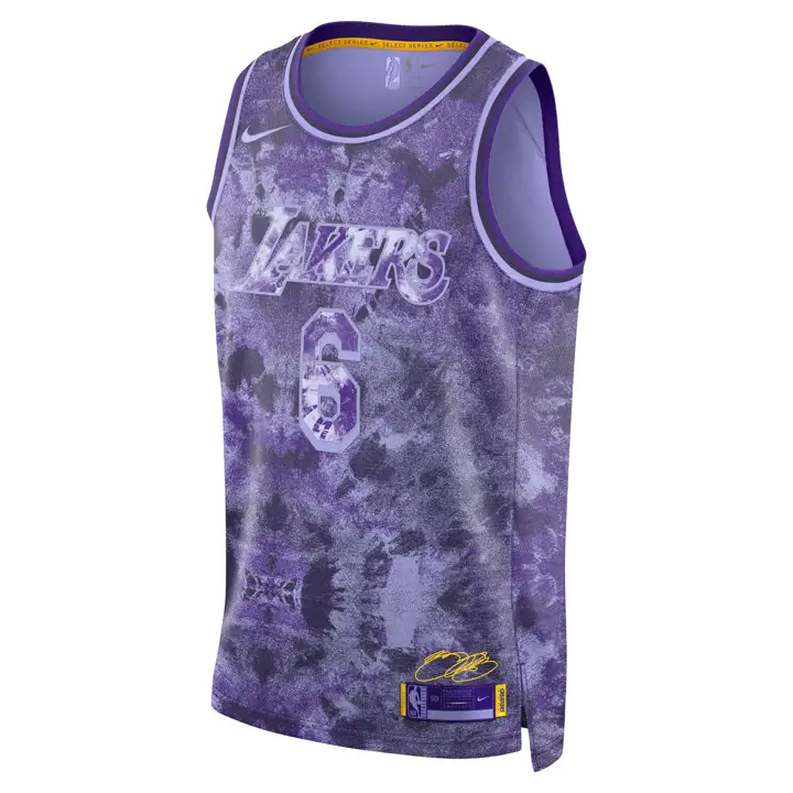 MAILLOT NBA SÉRIE SÉLECTION LA LAKERS LeBron James VIOLET