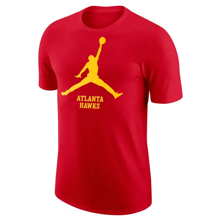T-SHIRT ROUGE JORDAN JUMPMAN DES ATLANTA HAWKS NBA