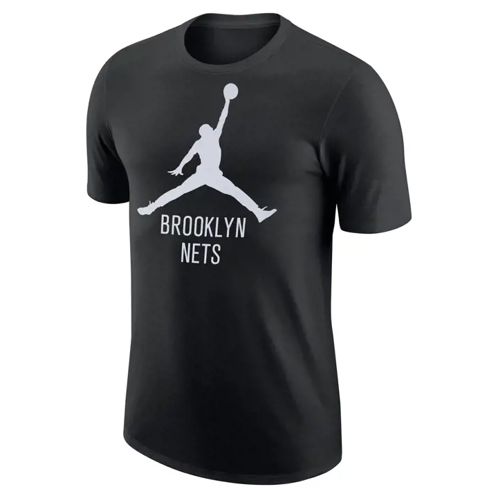 T-SHIRT NBA JORDAN BROOKLYN NETS NOIR JUMPMAN