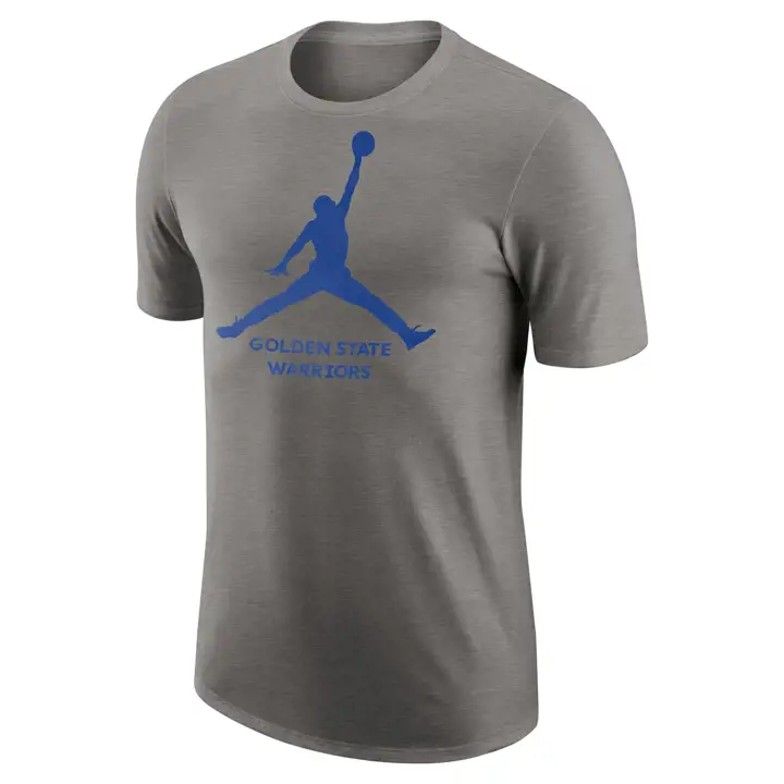 GOLDEN STATE WARRIORS NBA T-SHIRT JORDAN GRIS JUMPMAN