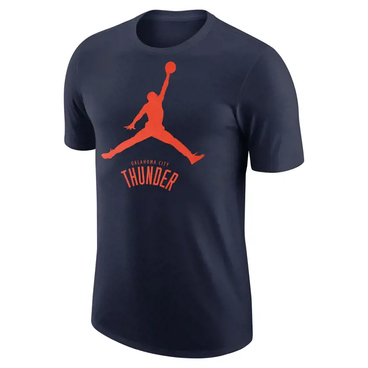OKLAHOMA CITY THUNDER NBA T-SHIRT JORDAN MARINE JUMPMAN