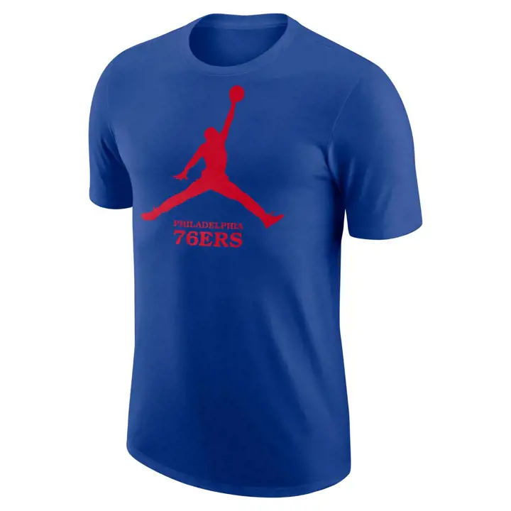 PHILADELPHIA 76ERS NBA JORDAN TEE  BLEU JUMPMAN