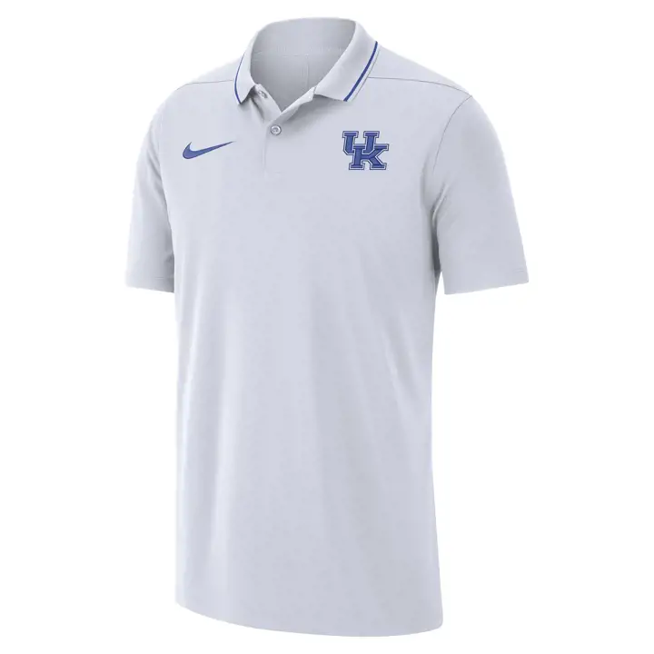 Polo Nike Dri-Fit Kentucky Wildcats NCAA entraîneur 23 BLANC