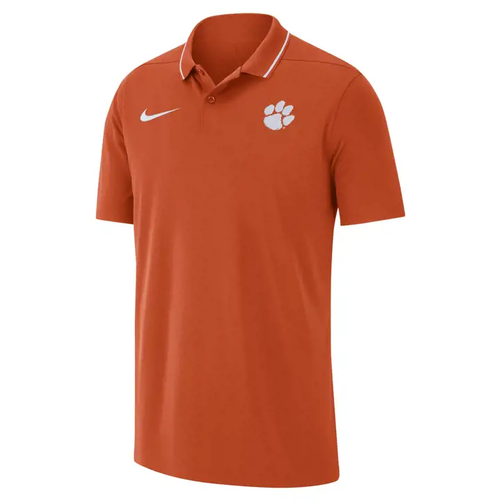 Polo d'entraîneur Nike Dri-FIT Clemson Tigers NCAA 23 ORG