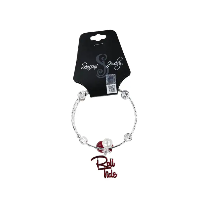 Bracelet Slogan Crimson Tide de l'Alabama AST