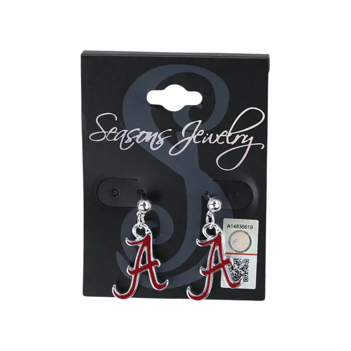 Boucles d'oreilles en émail Alabama Crimson Tide AST