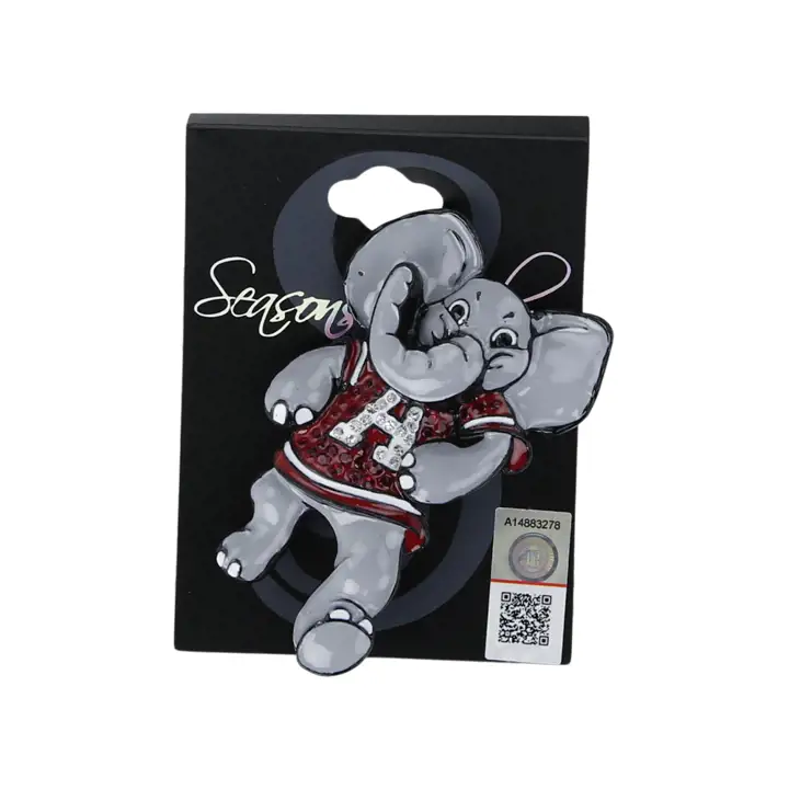 Épingle en cristal Mascotte Alabama Crimson Tide AST