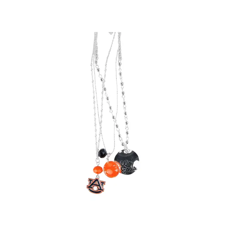 Parure de trois colliers Auburn Tigers AST
