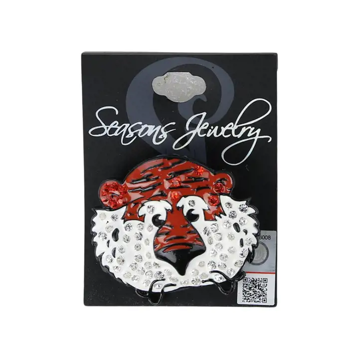 Épingle de mascotte en cristal des Auburn Tigers AST