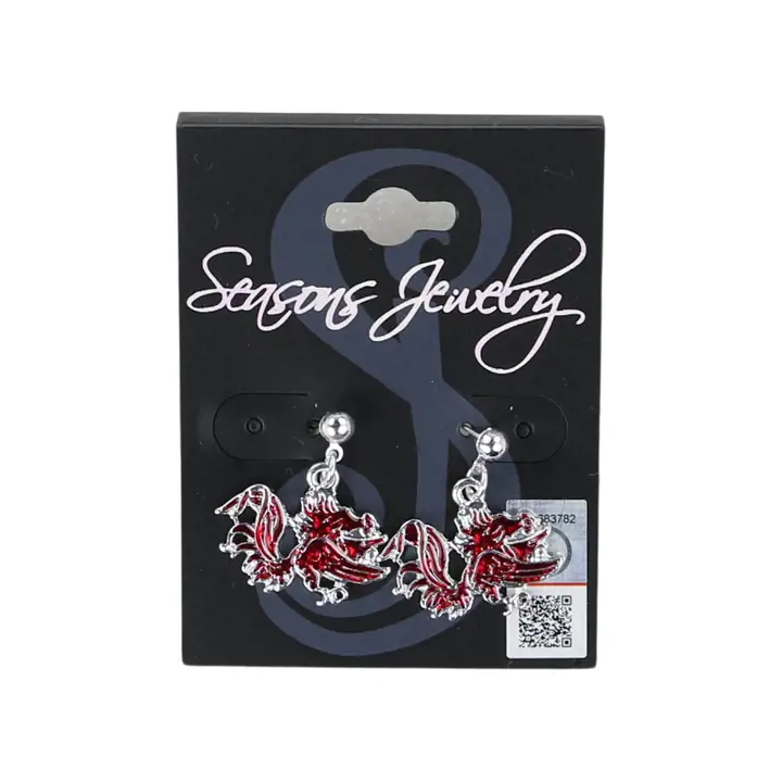 Boucles d'oreilles en émail South Carolina Gamecocks AST