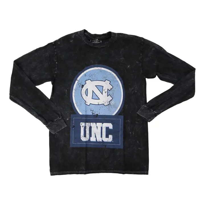 T-shirt à manches longues North Carolina Tar Heels NCAA pour femme motif « Good Vibe »