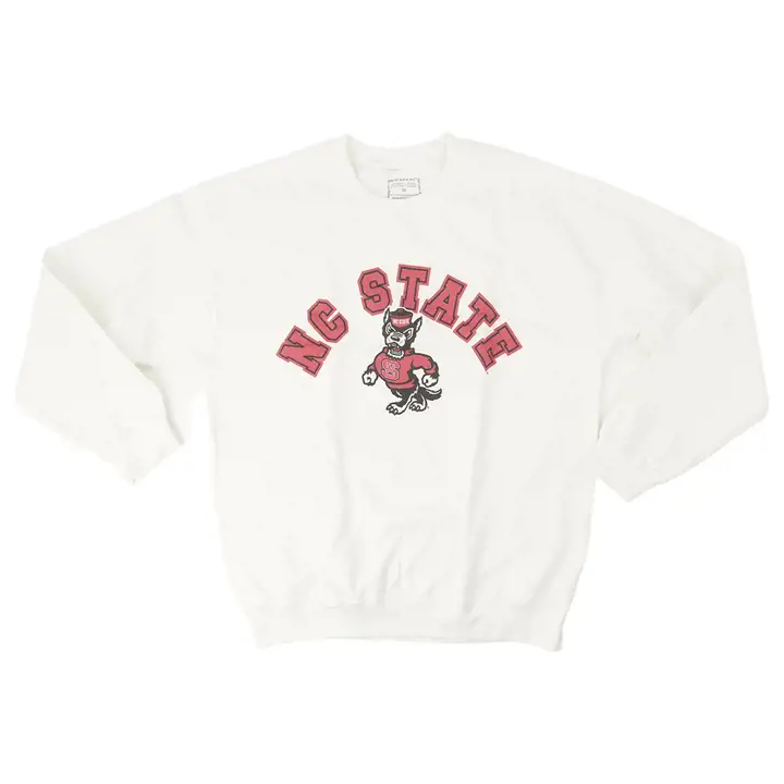 N.C. State Wolfpack NCAA Sweatshirt femme Rewind Time BLANC