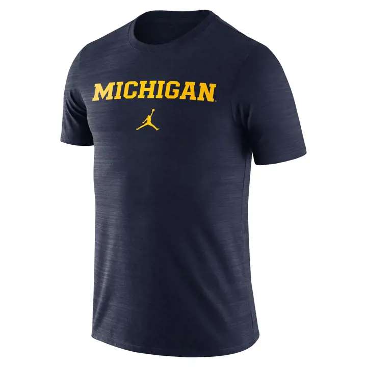 T-shirt Michigan Wolverines NCAA Legend Velocity 23 NAVY