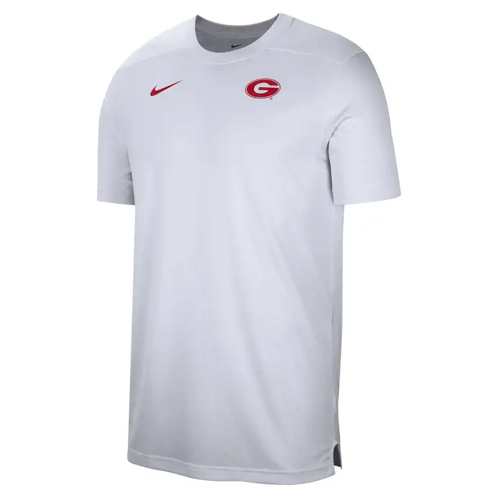 Haut d'entraîneur LSF NCAA Georgia Bulldogs UV 23 BLANC