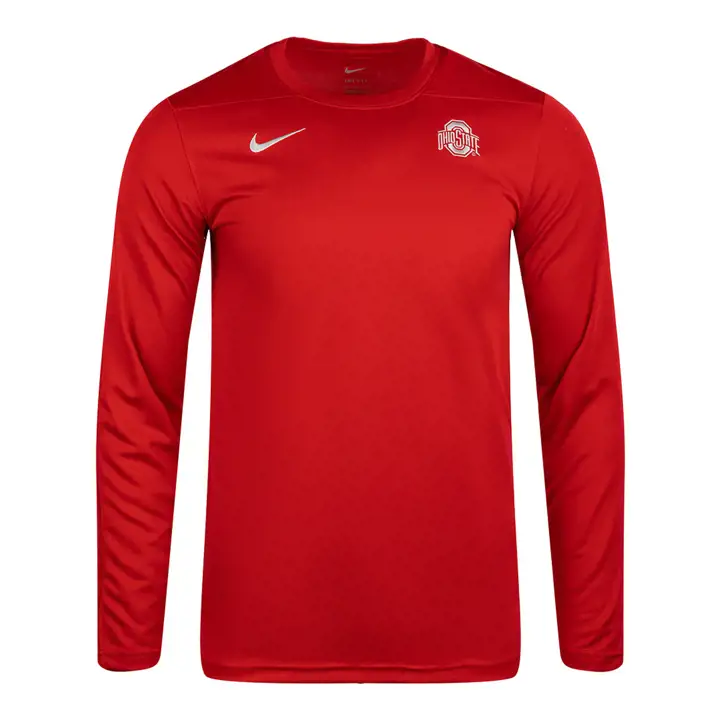 Haut à manches longues d'entraîneur OSU Buckeyes NCAA UV 23 ROUGE