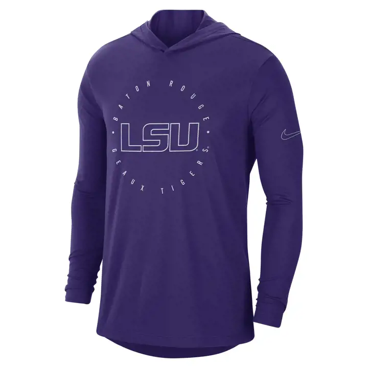 T-shirt à capuchon et manches longues L.S.U. NCAA DF 23 VIO