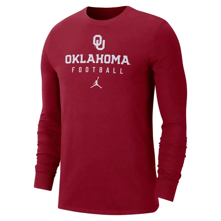 T-Shirt Manches Longues Oklahoma Sooners NCAA Drifit Team Issue 23 CRIM