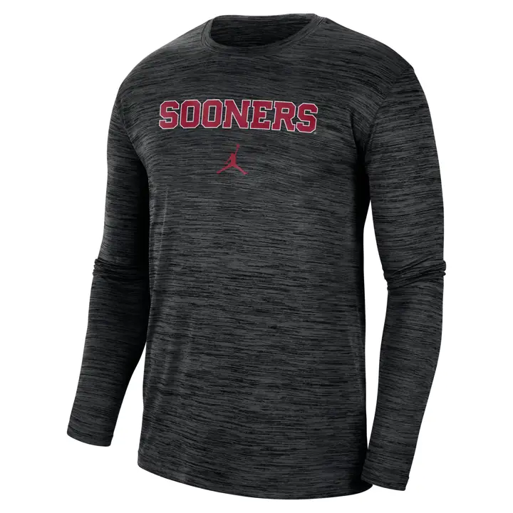 T-shirt à manches longues Oklahoma Sooners NCAA Legend Velocity 23 BLK