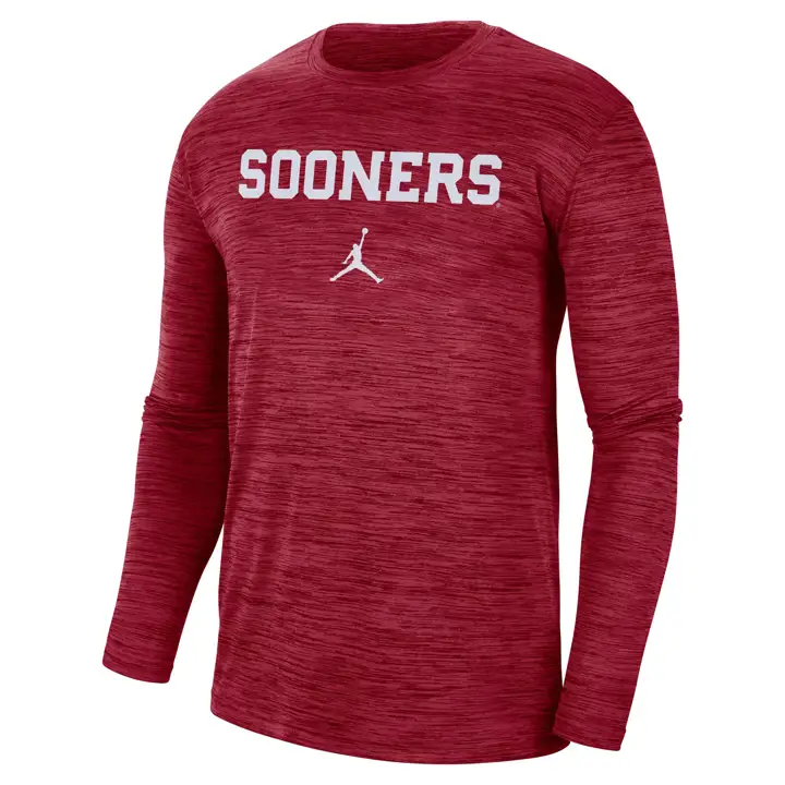 T-shirt à manches longues Oklahoma Sooners NCAA Legend Velocity 23 CRIM