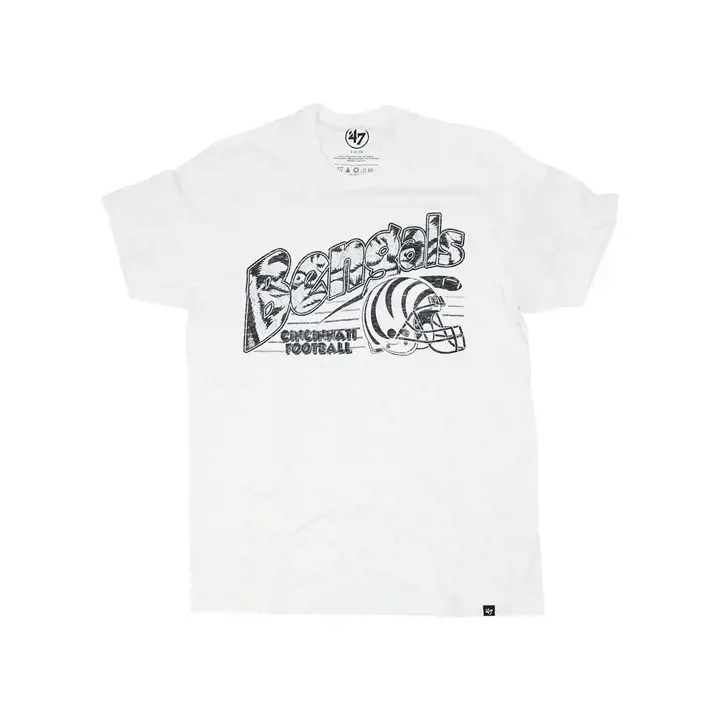 T-shirt Franklin des Bengals de Cincinnati avec casque 22 WHT