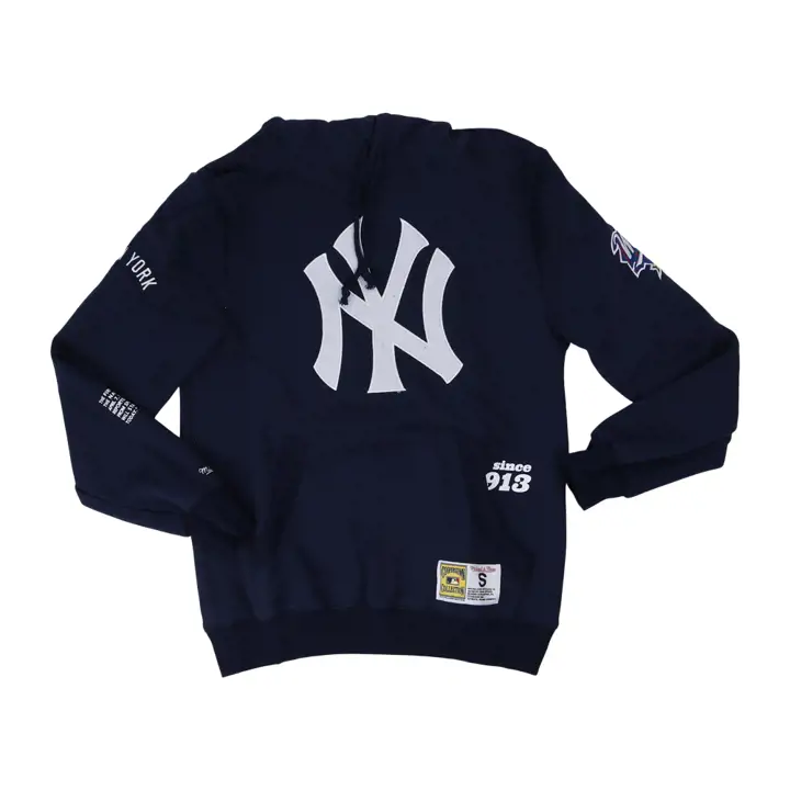 Chandail à capuchon New York Yankees MLB M&N Team Origins bleu marine