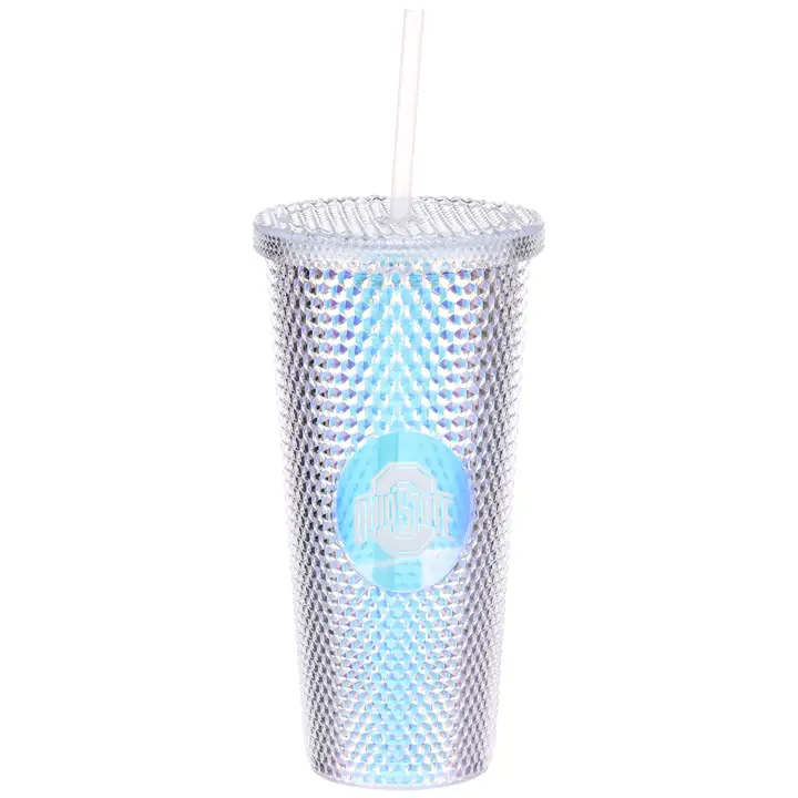 Ohio State Buckeyes P24IST - Gobelet à clous avec paille Assorti