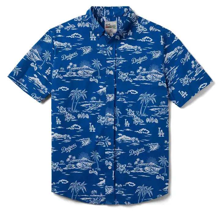 Los Angeles Dodgers MLB Chemise à boutons Kekai RBL