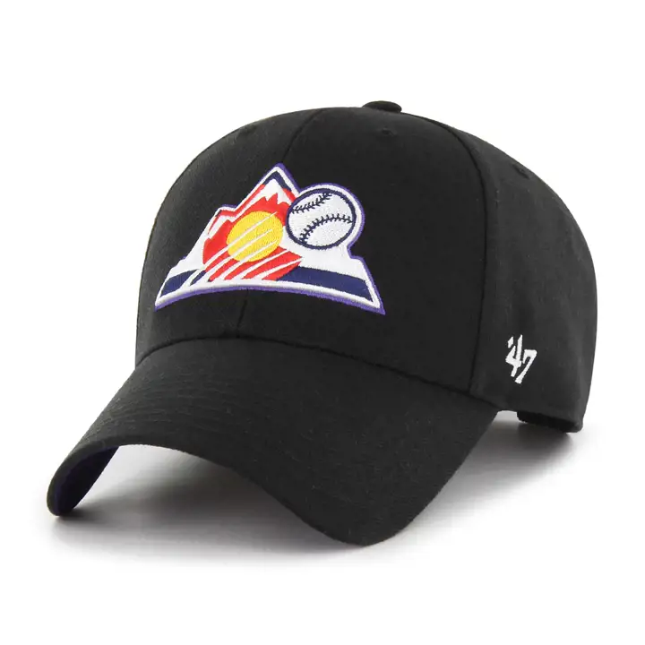 COLORADO ROCKIES MLB 23 Side Patch MVP BLK Cooperstown