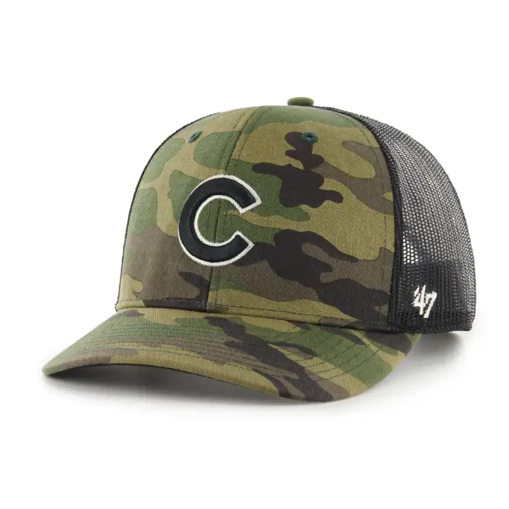 CASQUETTE TRUCKER MLB CHICAGO CUBS CAMO/NOIR