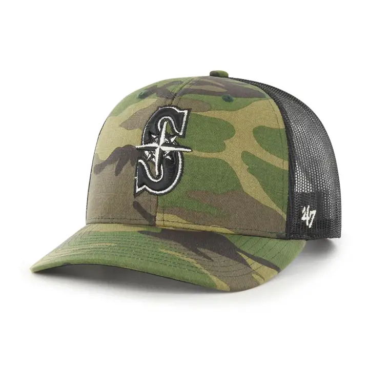 CASQUETTE CAMIONNEUR MLB Seattle Mariners camouflage CAMO/NOIR