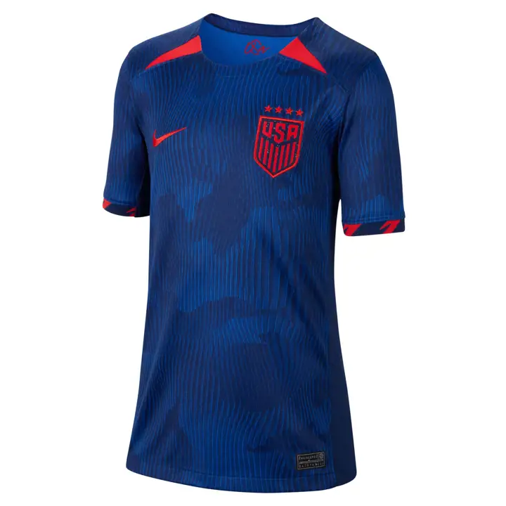Maillot Stade Extérieur Jeune Équipe Nationale de Football USA 23 Bleu