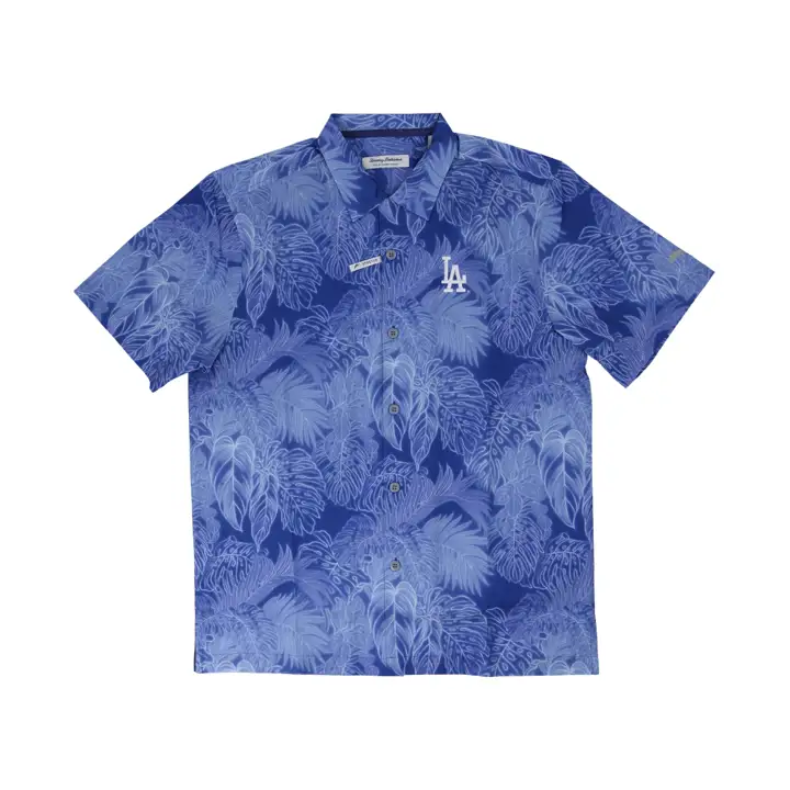 Chemise de camp luminescente Los Angeles Dodgers MLB TB BLEUE