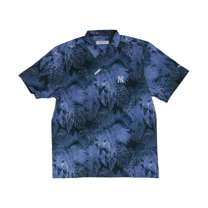 New York Yankees MLB TB Chemise de camping luminescente NAVY