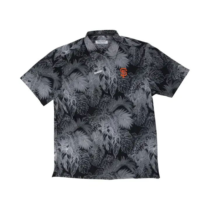 Chemise de camping luminescente noire MLB des San Francisco Giants
