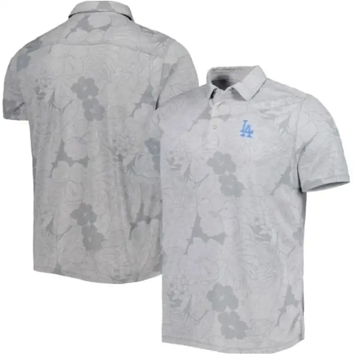 Polo Los Angeles Dodgers MLB TB Miramar Blooms GRY