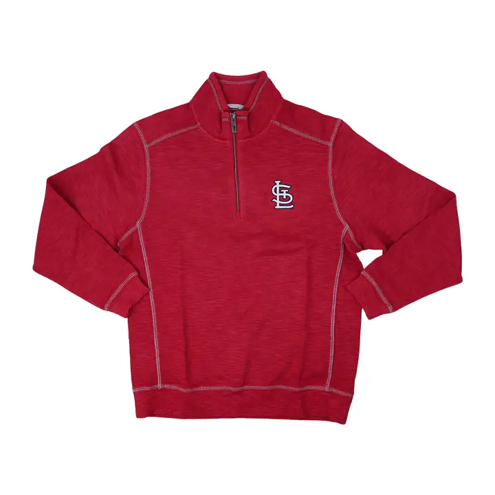 Cardinals de St. Louis MLB TB Tobago Bay 1/2 Zip ROUGE