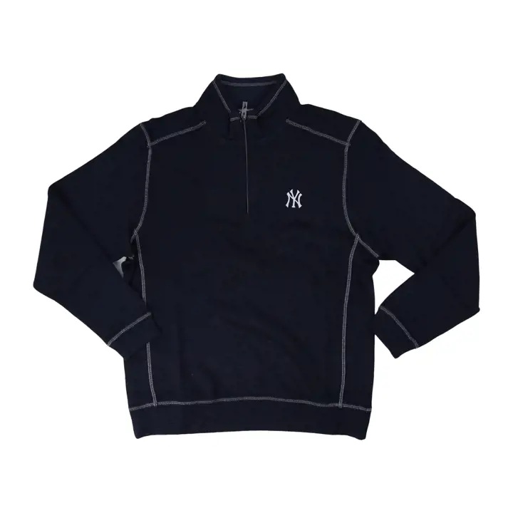 New York Yankees MLB TB Tobago Bay 1/2 Zip MARINE