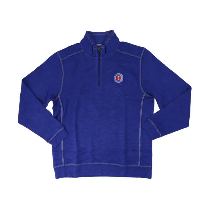 Chicago Cubs MLB TB Tobago Bay 1/2 Zip BLEU