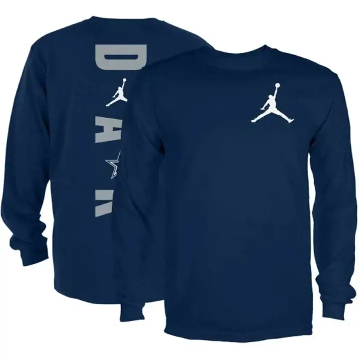 T-shirt à manches longues vertical Dallas Cowboys Jordan D4K 22 - Marine