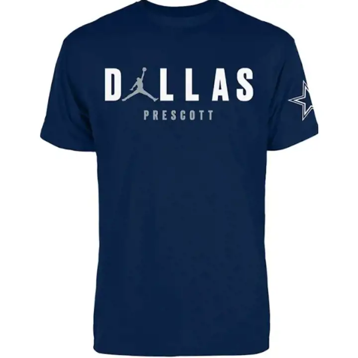 T-shirt Dallas Cowboys Jordan D4K 22 Dallas Marine à manches courtes
