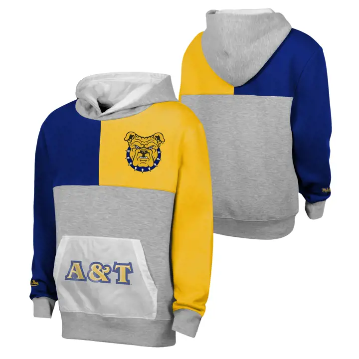 Sweat à capuche en polaire multicolore North Carolina A&T Aggies