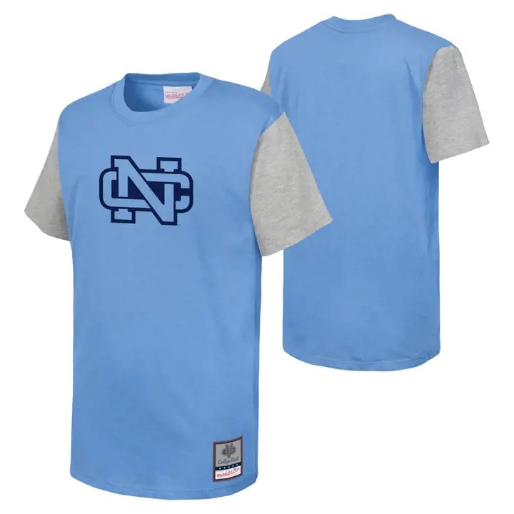 T-SHIRT À BLOCS DE COULEUR Tar Heels de Caroline du Nord