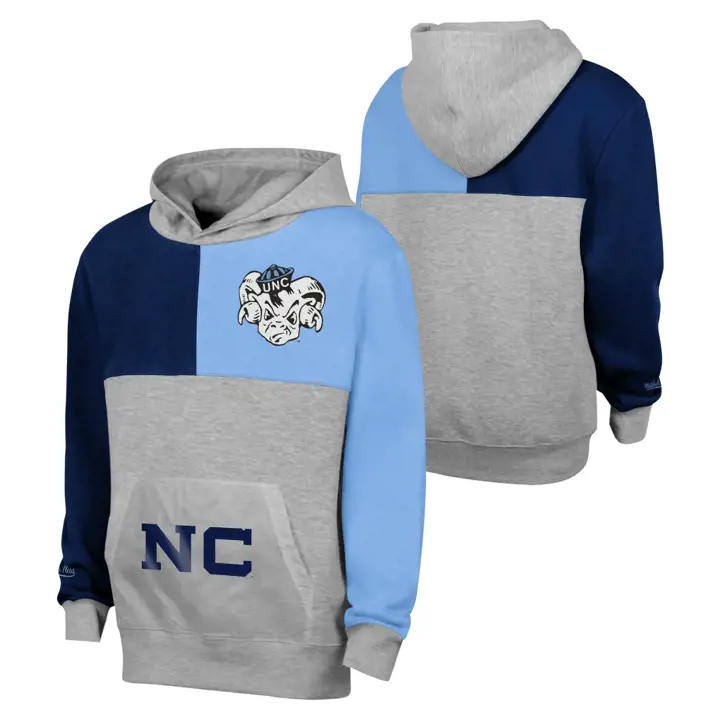 Sweat à capuche en molleton multicolore North Carolina Tar Heels