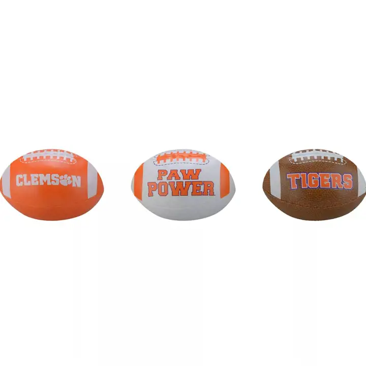 Ensembles de 3 balles souples Clemson Tigers AST