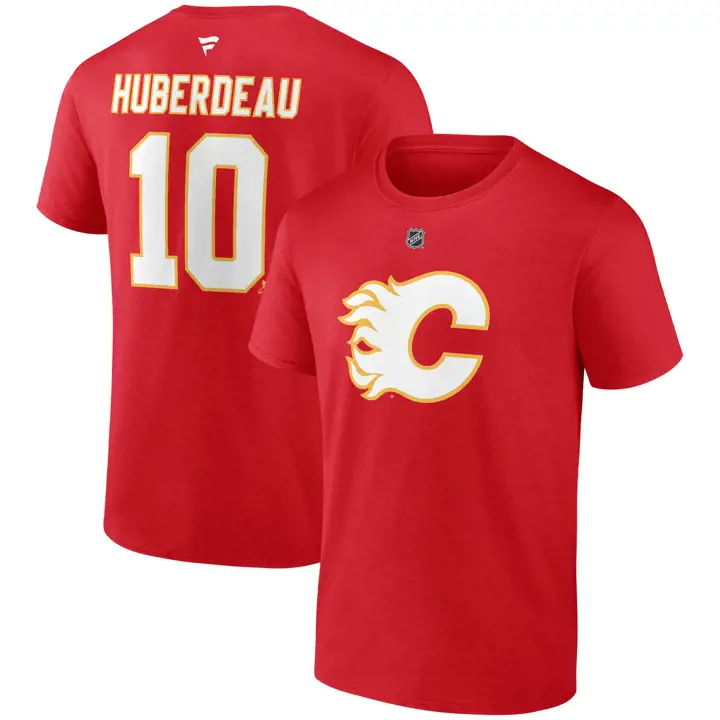T-shirt Authentique Jonathan Huberdeau des Flames de Calgary de la LNH