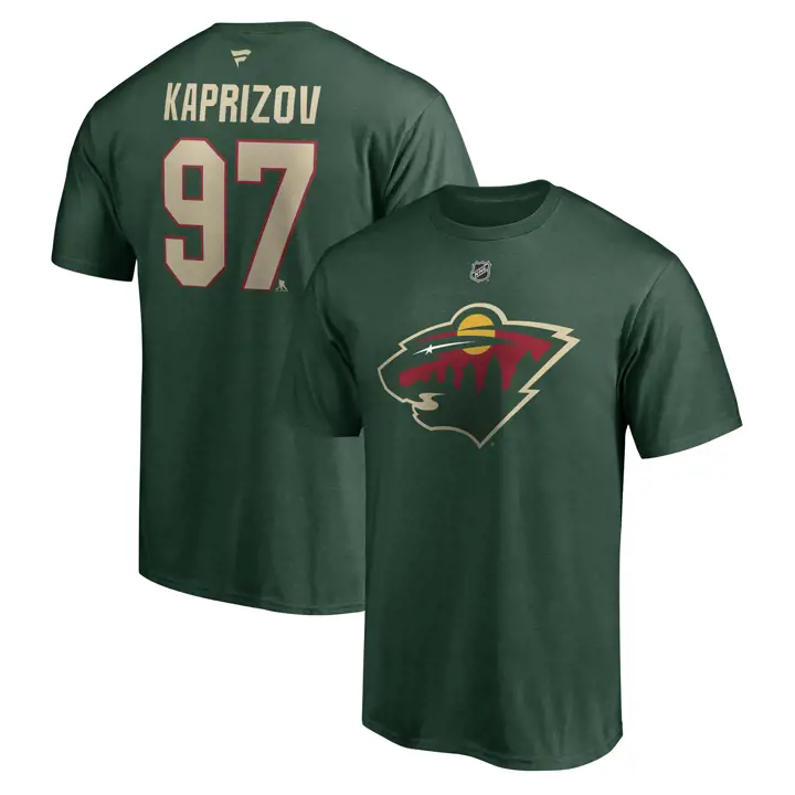 T-shirt NHL authentique Minnesota Wild Stack N&N Kirill Kaprizov